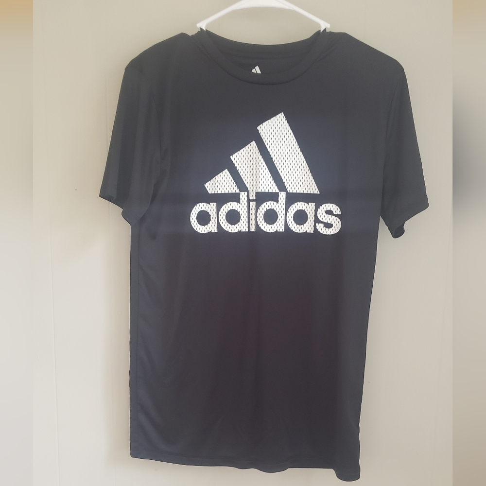 Boys black Adidas t shirt